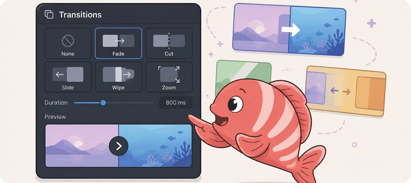 Transitions preview