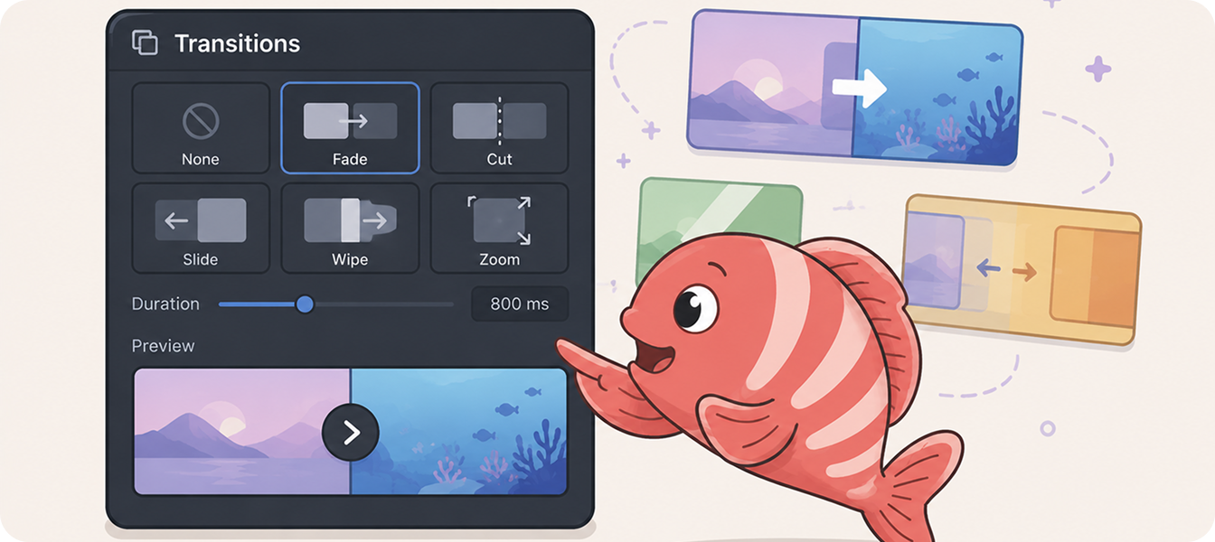 Transitions preview
