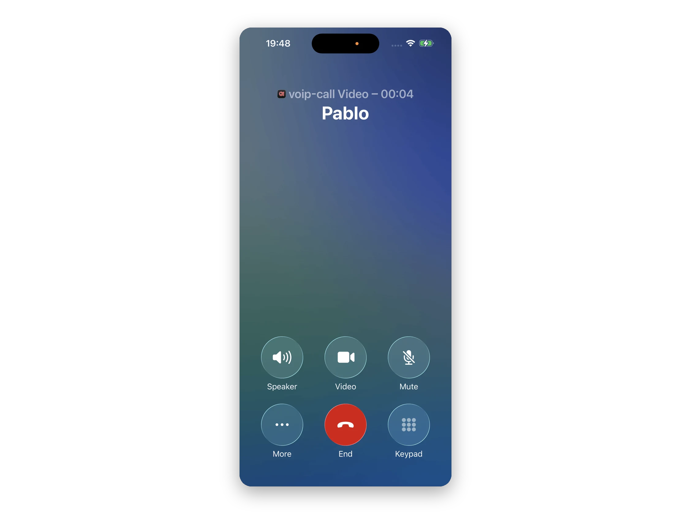 CallKit in-call screen on iOS
